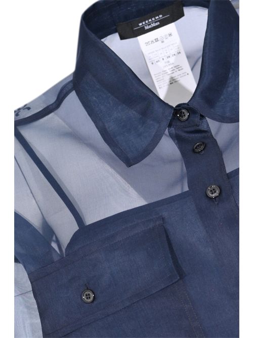 Camicia WKDCOLOMBA in organza di seta Blu WEEKEND MAX MARA | 2615261012600004